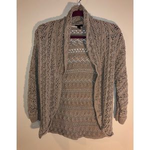 Dana Buchman Crochet Cardigan Size M